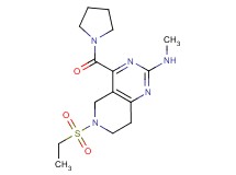 6-(ethylsulfonyl)-N-methyl-4-(pyrrolidin-1-ylcarbonyl)-5,6,7,8-tetrahydropyrido[4,3-d]pyrimidin-2-amine