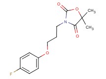 3-[3-(4-fluorophenoxy)propyl]-5,5-dimethyl-1,3-oxazolidine-2,4-dione
