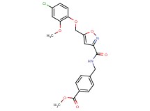 methyl 4-{[({5-[(4-chloro-2-methoxyphenoxy)methyl]-3-isoxazolyl}carbonyl)amino]methyl}benzoate