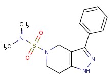 N,N-dimethyl-3-phenyl-1,4,6,7-tetrahydro-5H-pyrazolo[4,3-c]pyridine-5-sulfonamide