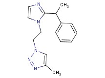 4-methyl-1-{2-[2-(1-phenylethyl)-1H-imidazol-1-yl]ethyl}-1H-1,2,3-triazole