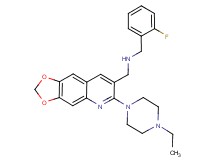 1-[6-(4-ethyl-1-piperazinyl)[1,3]dioxolo[4,5-g]quinolin-7-yl]-N-(2-fluorobenzyl)methanamine