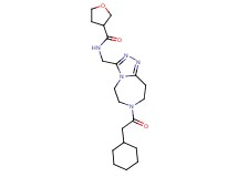 N-{[7-(2-cyclohexylacetyl)-6,7,8,9-tetrahydro-5H-[1,2,4]triazolo[4,3-d][1,4]diazepin-3-yl]methyl}tetrahydro-3-furancarboxamide