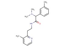 2-(dimethylamino)-2-(3-methylphenyl)-N-[2-(3-methylpyridin-2-yl)ethyl]acetamide