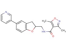 3,5-dimethyl-N-{[5-(3-pyridinyl)-2,3-dihydro-1-benzofuran-2-yl]methyl}-4-isoxazolecarboxamide