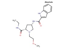 N-[(3S,5S)-5-[(ethylamino)carbonyl]-1-(2-methoxyethyl)pyrrolidin-3-yl]-1H-indole-2-carboxamide