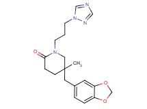 5-(1,3-benzodioxol-5-ylmethyl)-5-methyl-1-[3-(1H-1,2,4-triazol-1-yl)propyl]piperidin-2-one