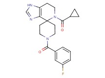 5-(cyclopropylcarbonyl)-1'-(3-fluorobenzoyl)-1,5,6,7-tetrahydrospiro[imidazo[4,5-c]pyridine-4,4'-piperidine]