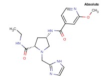 N-[(3S,5S)-5-[(ethylamino)carbonyl]-1-(1H-imidazol-2-ylmethyl)pyrrolidin-3-yl]-2-methoxyisonicotinamide
