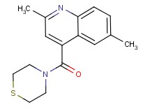 2,6-dimethyl-4-(4-thiomorpholinylcarbonyl)quinoline