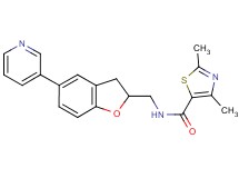2,4-dimethyl-N-{[5-(3-pyridinyl)-2,3-dihydro-1-benzofuran-2-yl]methyl}-1,3-thiazole-5-carboxamide