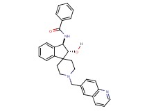 N-[(2R*,3R*)-2-hydroxy-1'-(6-quinolinylmethyl)-2,3-dihydrospiro[indene-1,4'-piperidin]-3-yl]benzamide