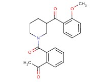 1-(2-{[3-(2-methoxybenzoyl)-1-piperidinyl]carbonyl}phenyl)ethanone