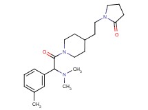 1-(2-{1-[(dimethylamino)(3-methylphenyl)acetyl]-4-piperidinyl}ethyl)-2-pyrrolidinone