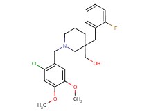 [1-(2-chloro-4,5-dimethoxybenzyl)-3-(2-fluorobenzyl)-3-piperidinyl]methanol