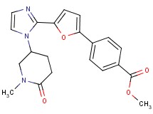 methyl 4-{5-[1-(1-methyl-6-oxopiperidin-3-yl)-1H-imidazol-2-yl]-2-furyl}benzoate