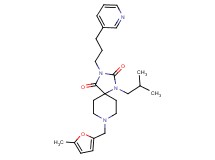 1-isobutyl-8-[(5-methyl-2-furyl)methyl]-3-[3-(3-pyridinyl)propyl]-1,3,8-triazaspiro[4.5]decane-2,4-dione