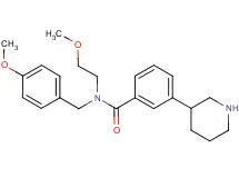 N-(4-methoxybenzyl)-N-(2-methoxyethyl)-3-piperidin-3-ylbenzamide