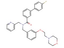 4'-fluoro-N-{3-[2-(4-morpholinyl)ethoxy]benzyl}-N-(2-pyridinylmethyl)-3-biphenylcarboxamide