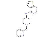 N-[1-(2-pyridinylmethyl)-4-piperidinyl]thieno[2,3-d]pyrimidin-4-amine