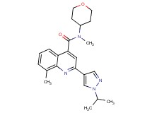 2-(1-isopropyl-1H-pyrazol-4-yl)-N,8-dimethyl-N-(tetrahydro-2H-pyran-4-yl)quinoline-4-carboxamide