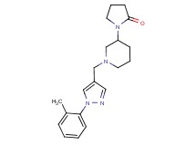 1-(1-{[1-(2-methylphenyl)-1H-pyrazol-4-yl]methyl}piperidin-3-yl)pyrrolidin-2-one