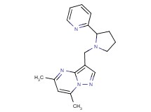 5,7-dimethyl-3-[(2-pyridin-2-ylpyrrolidin-1-yl)methyl]pyrazolo[1,5-a]pyrimidine