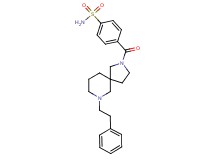 4-{[7-(2-phenylethyl)-2,7-diazaspiro[4.5]dec-2-yl]carbonyl}benzenesulfonamide