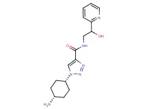 1-(cis-4-aminocyclohexyl)-N-(2-hydroxy-2-pyridin-2-ylethyl)-1H-1,2,3-triazole-4-carboxamide