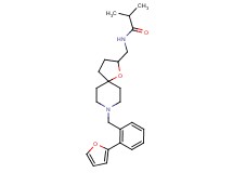 N-({8-[2-(2-furyl)benzyl]-1-oxa-8-azaspiro[4.5]dec-2-yl}methyl)-2-methylpropanamide