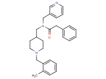 N-{[1-(2-methylbenzyl)-4-piperidinyl]methyl}-2-phenyl-N-(3-pyridinylmethyl)acetamide