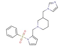 3-(1H-imidazol-1-ylmethyl)-1-{[1-(phenylsulfonyl)-1H-pyrrol-2-yl]methyl}piperidine