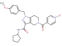 N-cyclopentyl-1-(4-methoxybenzyl)-5-(1-oxidoisonicotinoyl)-4,5,6,7-tetrahydro-1H-pyrazolo[4,3-c]pyridine-3-carboxamide
