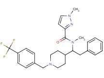 N,1-dimethyl-N-(2-phenyl-1-{1-[4-(trifluoromethyl)benzyl]-4-piperidinyl}ethyl)-1H-pyrazole-3-carboxamide