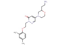 5-[2-(2-aminoethyl)-4-morpholinyl]-2-[2-(2,4-dimethylphenoxy)ethyl]-3(2H)-pyridazinone