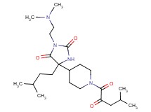 3-[2-(dimethylamino)ethyl]-5-(3-methylbutyl)-5-[1-(4-methyl-2-oxopentanoyl)-4-piperidinyl]-2,4-imidazolidinedione