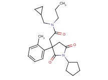 2-[1-cyclopentyl-3-(2-methylphenyl)-2,5-dioxo-3-pyrrolidinyl]-N-(cyclopropylmethyl)-N-propylacetamide