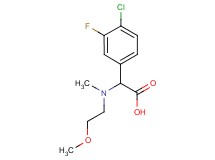 (4-chloro-3-fluorophenyl)[(2-methoxyethyl)(methyl)amino]acetic acid