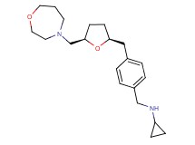 N-(4-{[(2S*,5R*)-5-(1,4-oxazepan-4-ylmethyl)tetrahydrofuran-2-yl]methyl}benzyl)cyclopropanamine