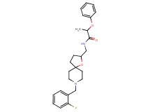 N-{[8-(2-fluorobenzyl)-1-oxa-8-azaspiro[4.5]dec-2-yl]methyl}-2-phenoxypropanamide