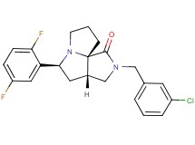 (3aS*,5S*,9aS*)-2-(3-chlorobenzyl)-5-(2,5-difluorophenyl)hexahydro-7H-pyrrolo[3,4-g]pyrrolizin-1(2H)-one
