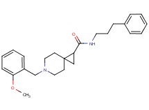 6-(2-methoxybenzyl)-N-(3-phenylpropyl)-6-azaspiro[2.5]octane-1-carboxamide