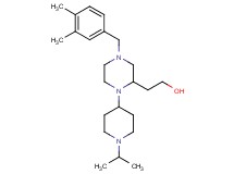2-[4-(3,4-dimethylbenzyl)-1-(1-isopropyl-4-piperidinyl)-2-piperazinyl]ethanol