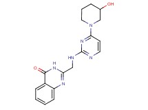2-({[4-(3-hydroxypiperidin-1-yl)pyrimidin-2-yl]amino}methyl)quinazolin-4(3H)-one