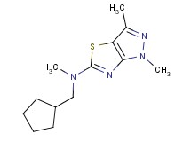 N-(cyclopentylmethyl)-N,1,3-trimethyl-1H-pyrazolo[3,4-d][1,3]thiazol-5-amine
