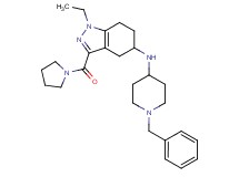 N-(1-benzyl-4-piperidinyl)-1-ethyl-3-(1-pyrrolidinylcarbonyl)-4,5,6,7-tetrahydro-1H-indazol-5-amine