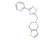 5-{[3-(2-pyridinyl)-1,2,4-oxadiazol-5-yl]methyl}-4,5,6,7-tetrahydrothieno[3,2-c]pyridine