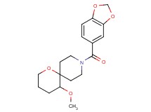 9-(1,3-benzodioxol-5-ylcarbonyl)-5-methoxy-1-oxa-9-azaspiro[5.5]undecane