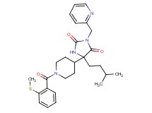 5-(3-methylbutyl)-5-{1-[2-(methylthio)benzoyl]-4-piperidinyl}-3-(2-pyridinylmethyl)-2,4-imidazolidinedione