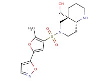 [(4aS*,8aR*)-6-{[5-(5-isoxazolyl)-2-methyl-3-furyl]sulfonyl}octahydro-1,6-naphthyridin-4a(2H)-yl]methanol